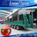 Used tri-axle lowbed, low bed semi trailer dimensions optional for different nations